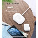 Wholesale 15W Fast Wireless Charging Pad with Type-C Port and Charger Adapter T550 for Universal Qi Compatible Phone Device (White)
