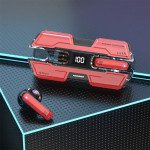 Wholesale Futuristic Wireless Bluetooth TWS Headphones with Power Display - Universal Compatibility TC04 for Universal Cell Phone And Bluetooth Device (Red)