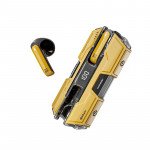 Wholesale Futuristic Wireless Bluetooth TWS Headphones with Power Display - Universal Compatibility TC04 for Universal Cell Phone And Bluetooth Device (Yellow)