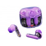 Wholesale Smart Touch Bluetooth TWS Headset with Transparent Charging Case and Earbuds TC10 for Universal Cell Phone And Bluetooth Device (Purple)