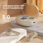 Wholesale Supreme Sound Full In-Ear TWS Bluetooth Headphones with Advanced Battery Display TC31 for Universal Cell Phone And Bluetooth Device (Champagne Gold)