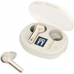 Supreme Sound Full In-Ear TWS Bluetooth Headphones with Advanced Battery Display TC31 for Universal Cell Phone And Bluetooth Device (Champagne Gold) Supreme Sound Full In-Ear TWS Bluetooth Headphones with Advanced Battery Display TC31 for Universal Cell Phone And Bluetooth Device (Champagne Gold)