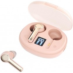 Supreme Sound Full In-Ear TWS Bluetooth Headphones with Advanced Battery Display TC31 for Universal Cell Phone And Bluetooth Device (Pink) Supreme Sound Full In-Ear TWS Bluetooth Headphones with Advanced Battery Display TC31 for Universal Cell Phone And Bluetooth Device (Pink)