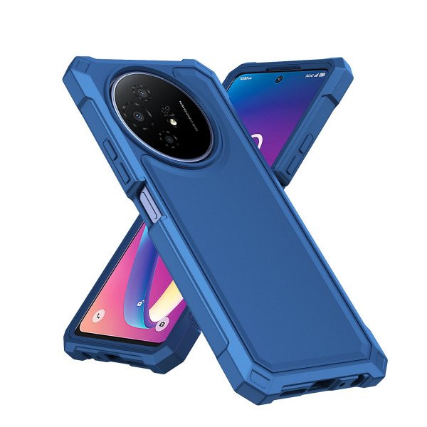 Wholesale Preimum Dual Layer Strong Tuff Hybrid Case for TCL 50 XL 5G (Navy Blue)