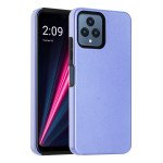 Wholesale Glossy Dual Layer Armor Defender Hybrid Protective Case Cover for T-Mobile Revvl 6 5G / Boost Mobile Celero 5G 2023 (Purple)