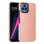 Wholesale Glossy Dual Layer Armor Defender Hybrid Protective Case Cover for T-Mobile Revvl 6 5G / Boost Mobile Celero 5G 2023 (Rose Gold)