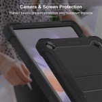 Wholesale Heavy Duty Full Body Shockproof Protection Kickstand Hybrid Tablet Case Cover for Samsung Galaxy Tab A9 (Black)