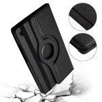 Wholesale 360 Degree Rotation Flip Cover Leather Kickstand Protective Cover Case for Samsung Galaxy Tab A9 (Black)