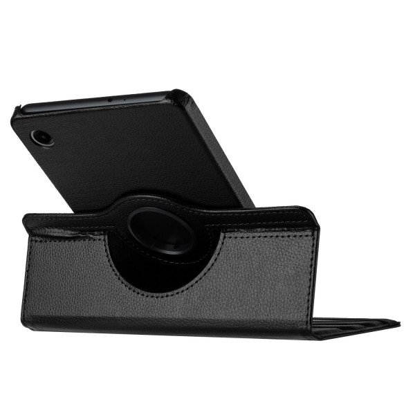 Wholesale 360 Degree Rotation Flip Cover Leather Kickstand Protective Cover Case for Samsung Galaxy Tab A9 (Black)