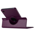 Wholesale 360 Degree Rotation Flip Cover Leather Kickstand Protective Cover Case for Samsung Galaxy Tab A9 (Purple)