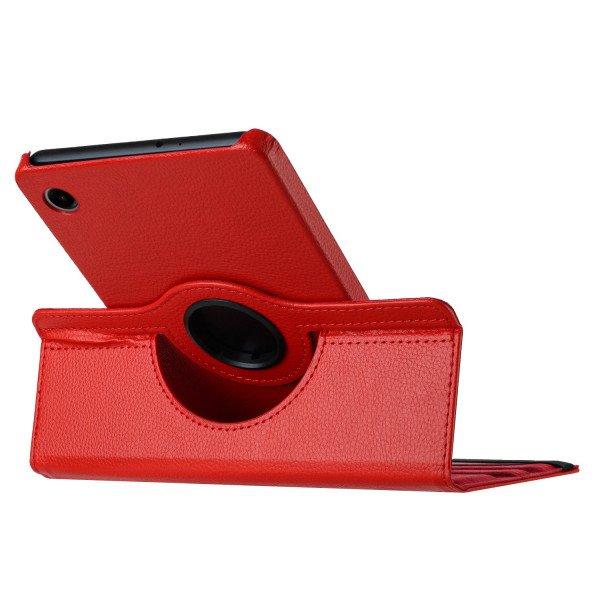 Wholesale 360 Degree Rotation Flip Cover Leather Kickstand Protective Cover Case for Samsung Galaxy Tab A9 (Red)