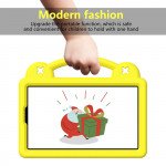 Wholesale Cartoon Silicone Shockproof Handle Kid Friendly Convertible Kickstand Durable Protective Cover Case for Samsung Galaxy Tab A9 (Yellow)