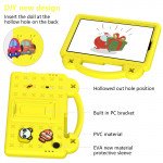 Wholesale Cartoon Silicone Shockproof Handle Kid Friendly Convertible Kickstand Durable Protective Cover Case for Samsung Galaxy Tab A9 (Yellow)