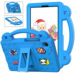 Wholesale Cartoon Silicone Shockproof Handle Kid Friendly Convertible Kickstand Durable Protective Cover Case for Samsung Galaxy Tab A9 (Light Blue)
