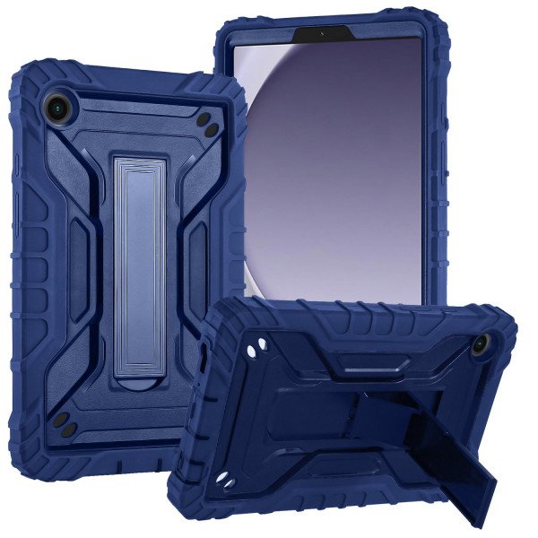 Wholesale Full Body Shockproof Protection Rugged Tech Armor Kickstand Tablet Case for Samsung Galaxy Tab A9 (Navy Blue)