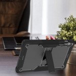 Wholesale Heavy Duty Full Body Shockproof Protection Kickstand Hybrid Tablet Case Cover for Samsung Galaxy Tab S9 Ultra (Black)