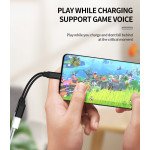 Wholesale 2-in-1 USB Type C to Aux Audio Jack Adapter with PD 60W Fast Charging Dongle Cable Charger Adapter for Universal Cell Phone, Device and More (Black)