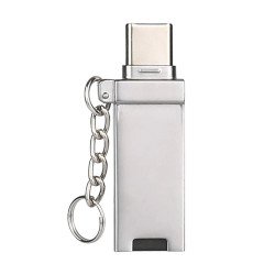 MicroSD Card Reader with 2-in-1 USB-A & Type-C Converter Adapter for Universal Data Transfer (Silver) MicroSD Card Reader with 2-in-1 USB-A & Type-C Converter Adapter for Universal Data Transfer (Silver)
