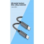 Wholesale USB-C to iPhone Lighting USB Cable 3.3ft: Alumninum Braided for Charging & Data Transmission 27W for Universal iPhone and iPad Devices (Pink)