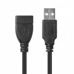 Wholesale 10ft USB 2.0 Extension Cord Durable and Flexible High-Speed Data Transfer - Male to A Female Cable for Universal Cell Phone, Device and More (Black)