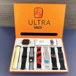 Wholesale Ultra Dynamic Bluetooth Smart Watch Fitness Tracker Heart Monitor GPS Customizable Faces with 7 Changeable Bands Ultra7-1 for iOS, Android (Black)