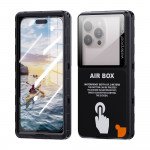 Wholesale Waterproof Phone Case Size XXL with Lanyard Strap – Crystal Clear View for Photography & Full Protection (Black)