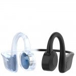 Wholesale New Design Wireless Bone Conduction Ear Hook Bluetooth Stereo Headphones With Battery Display Micro SD TF Card Slot for Universal Cell Phone And Bluetooth Device VG02 (Black)