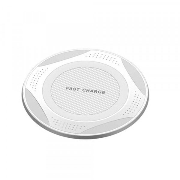 Wholesale Wireless Charger 10W Max Fast Wireless Charging Pad W0021 for Universal Qi Compatible Phone Device (White)