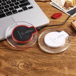 Wholesale Slim Fast Wireless Charger for Phones and wide compatibility with sleek and compact design for Universal Cell Phones and Qi Compatible Device (White)