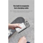 Wholesale 10000mAh Fast Charging Magsafe Magnetic Power Bank Built-in USB-C & Lightning Cables with Kickstand for Universal Cell Phone And Devices (Black)