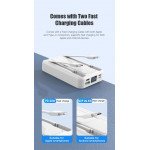 Wholesale 10000mAh Fast Charging Magsafe Magnetic Power Bank Built-in USB-C & Lightning Cables with Kickstand for Universal Cell Phone And Devices (Black)