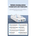 Wholesale 10000mAh Fast Charging Magsafe Magnetic Power Bank Built-in USB-C & Lightning Cables with Kickstand for Universal Cell Phone And Devices (Black)
