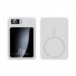 Wholesale Magnetic Wireless Portable Power Bank Charger 10000mAh Wireless Power Magsafe Battery Pack W135 for Universal Cell Phone with Magsafe Built-In  (White)