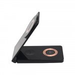 Wholesale 3-in-1 Qi2 Certified 15W Wireless Charging Station - MagSafe Compatible, Foldable, Fast Charge for Universal Cell Phones and Qi Compatible Device (Black)