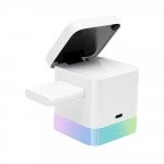 15W 3-in-1 Magnetic Wireless Charger Dock with RGB Lighting for iPhone AirPods Apple Watch White