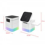 15W 3-in-1 Magnetic Wireless Charger Dock with RGB Lighting for iPhone AirPods Apple Watch White