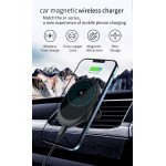 Wholesale Magnetic Magsafe Wireless Charging Air Vent Car Mount Phone Holder for iPhone Magsafe Cases for Universal Cell Phone with Magsafe Built-In (Blue)