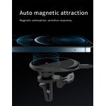 Wholesale Magnetic Magsafe Wireless Charging Air Vent Car Mount Phone Holder for iPhone Magsafe Cases for Universal Cell Phone with Magsafe Built-In (Black)