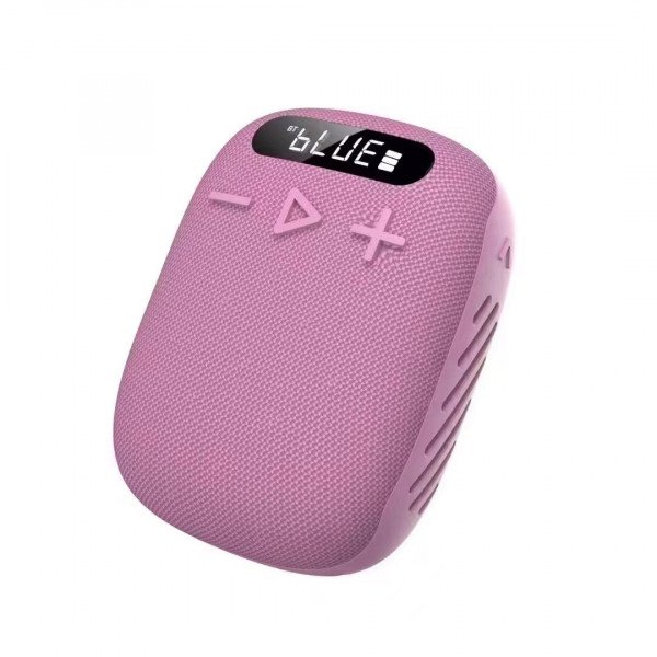 Wholesale New Portable Bluetooth Speaker for Outdoor Sports Portable Clip On Speaker WIND3S for Universal Cell Phone And Bluetooth Device (Pink)