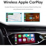 Wholesale Wireless Apple iPhone CarPlay & Android Auto Adapter Dongle for Factory Wired CarPlay Cars Supports Phone Screen Mirror for Universal Apple and Android Devices (Black)