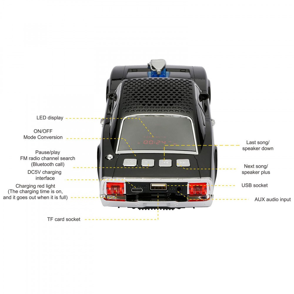 Play car radio on hot sale external bluetooth speaker