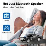 Wholesale Retro Ride Bluetooth Speaker: Super Charge Car Design, FM Radio, USB/SD/AUX WS-1968 for Universal Cell Phone And Bluetooth Device (Black)