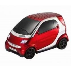 Micro Music Car Portable Wireless Bluetooth Speaker with LED Light WS233 for Universal Cell Phone And Bluetooth Device (Red)