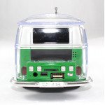 Wholesale Microbus Mini Bus Design Portable Wireless Bluetooth Speaker with LED Light WS267 for Universal Cell Phone And Bluetooth Device (Red)