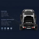 Wholesale Monster Truck Bluetooth Speaker with LED Lights & Engine Sound Effect FM/TF/USB WS-X65 for Universal Cell Phone And Bluetooth Device (Black)