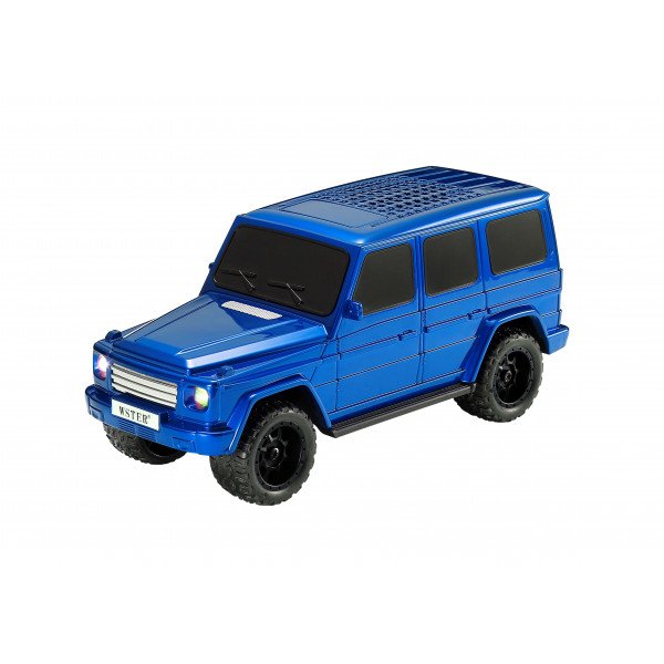 Wholesale SUV Shaped Compact Rugged Off-Road Vehicle Design Bluetooth Wireless Speaker with LED Lights WS591 for Universal Cell Phone And Bluetooth Device (Blue)