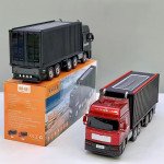 Wholesale Music Express Semi Truck Bluetooth Speaker - Portable Wireless Sound System with Solar Charging WS691 for Universal Cell Phone And Bluetooth Device (Red)