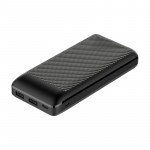 Wholesale Universal 20000 mAh Portable Dual Port Super Slim Power Bank Charger SL20 for Universal Cell Phones, Device (Black)