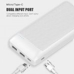 Wholesale Universal 20000 mAh Portable Dual Port Super Slim Power Bank Charger SL20 for Universal Cell Phones, Device (White)
