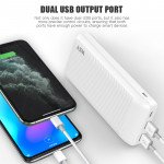 Wholesale Universal 20000 mAh Portable Dual Port Super Slim Power Bank Charger SL20 for Universal Cell Phones, Device (White)